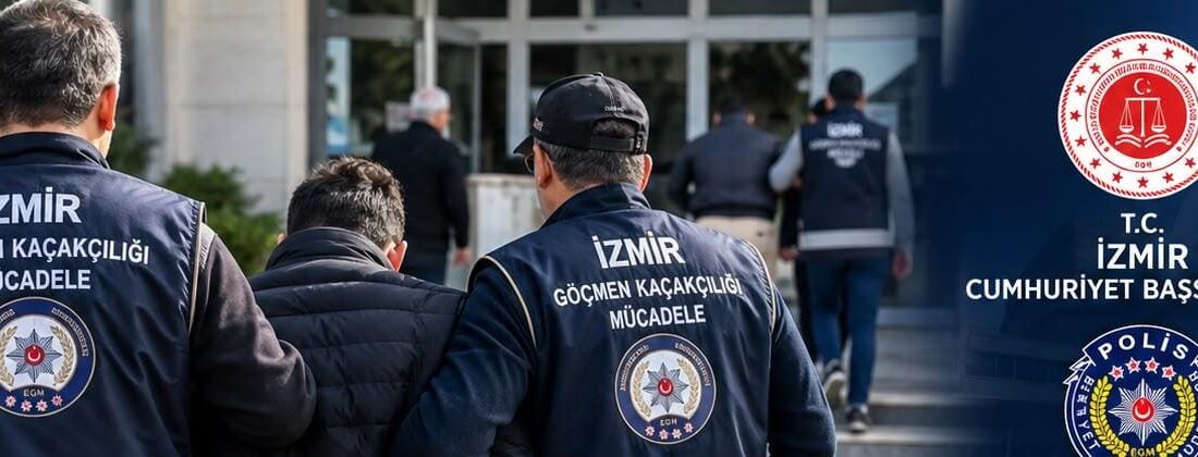 İzmir Cumhuriyet Başsavcılığı koordinasyonunda yürütülen soruşturma kapsamında, Suriye uyruklu kişilerin
