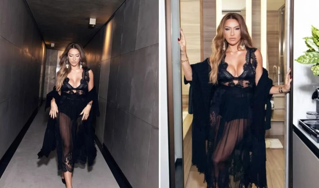 Milano Moda Haftası’na katılan Hadise, Dolce & Gabbana defilesinde tercih