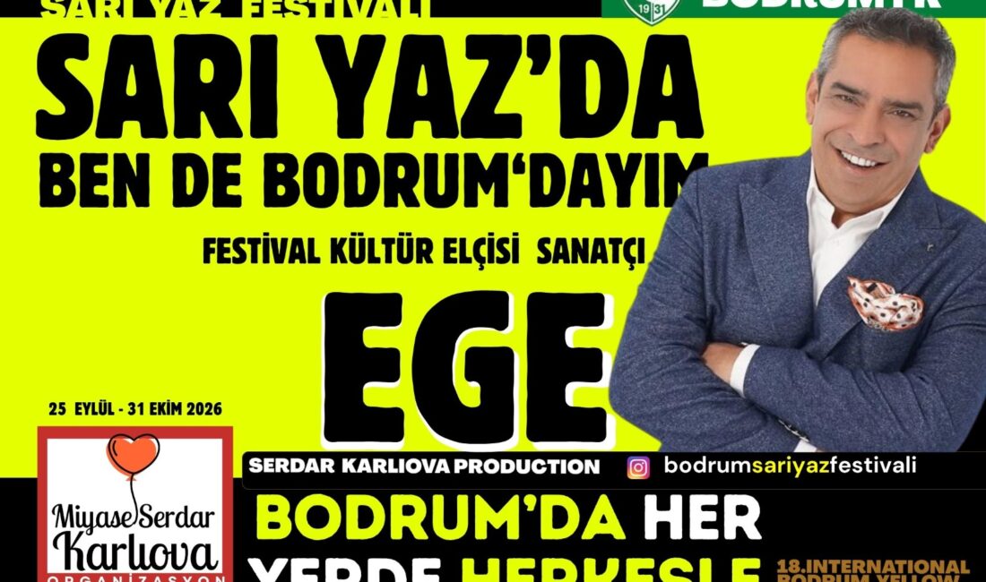 18. Uluslararası Bodrum Sarı Yaz Festivali, 9-11 Ekim tarihlerinde yaklaşık