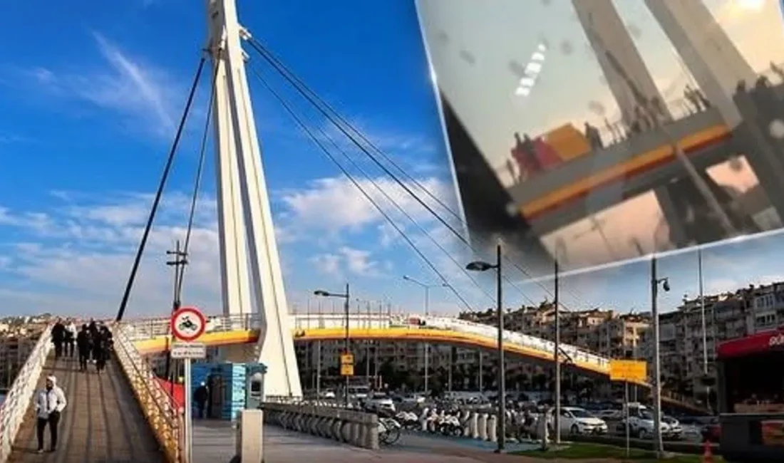 İzmir Konak’taki Göztepe Köprüsü’nde bir kişiyle ilgili ihbar üzerine polis