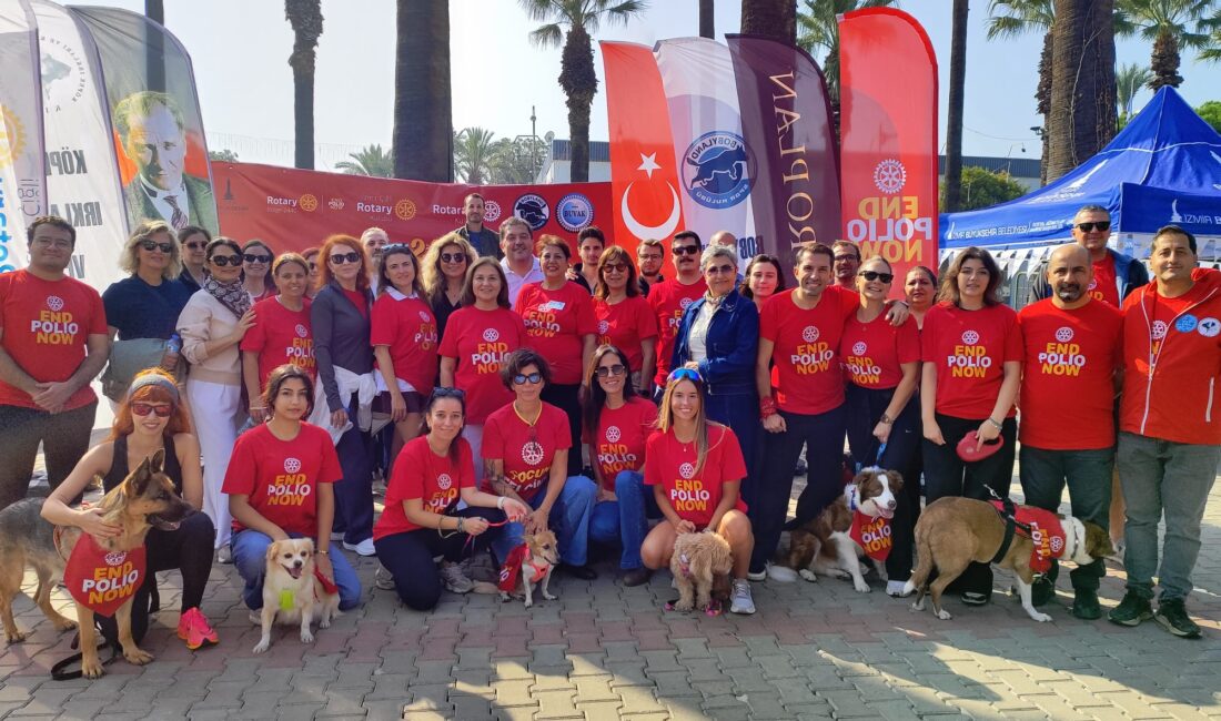 24 Ekim Dünya Çocuk Felci Günü’nde Kültürpark’ta düzenlenen “Patili Dostlar