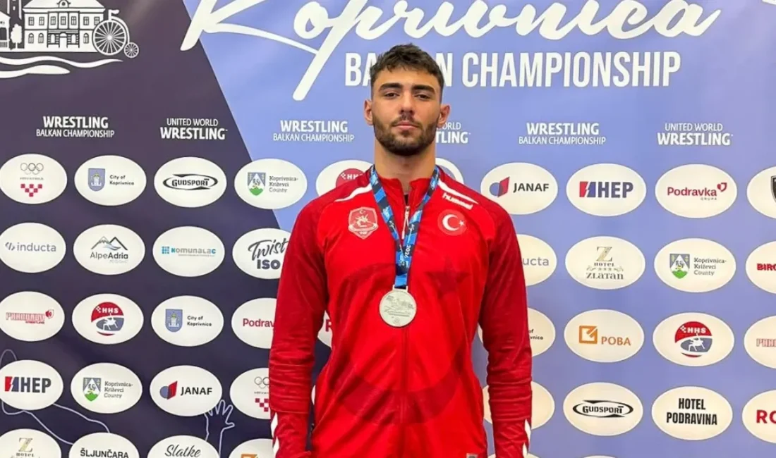İzmir Büyükşehir Belediyesi Spor Kulübü güreşçisi Muhammed Emin Uyumaz, Hırvatistan’daki