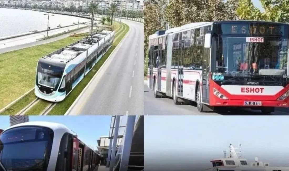 İzmir'de 29 Ekim Cumhuriyet Bayramı'nda ESHOT, Metro, Tramvay ve İZDENİZ