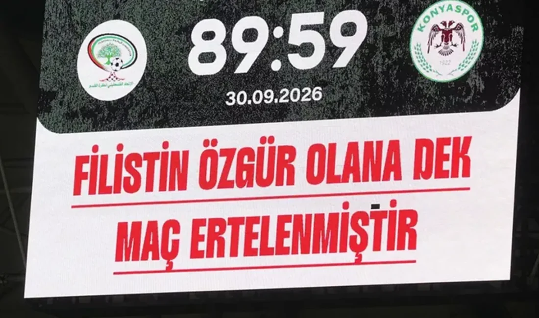 Konyaspor ile Filistin Milli Takımı 2-2 berabere kaldı; dostluk maçı