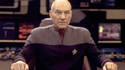 'Star Trek: The Next Generation' dizisinde Kaptan Jean-Luc Picard, 'X-Men'